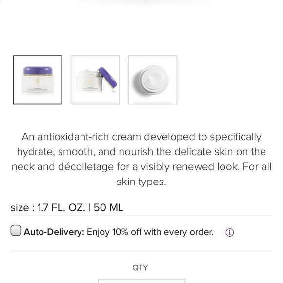 Tatcha ageless renewal neck cream - Picture 2 of 4